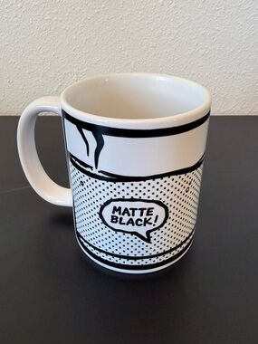 Joshua Vides Reality To Idea "MATTE BLACK" Coffee Mug NEW
